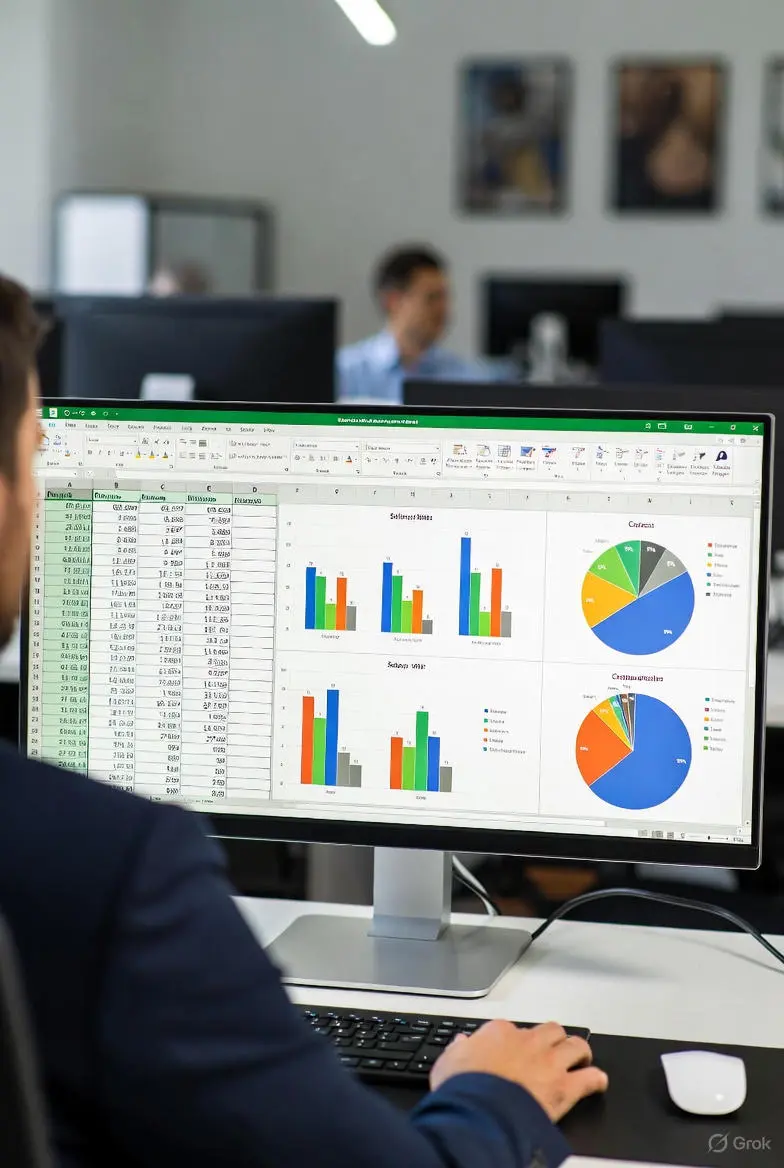 تحليل بيانات, Excel, داشبورد Excel, Pivot Table, رسوم بيانية, تنظيف بيانات, تقارير Excel, data analysis