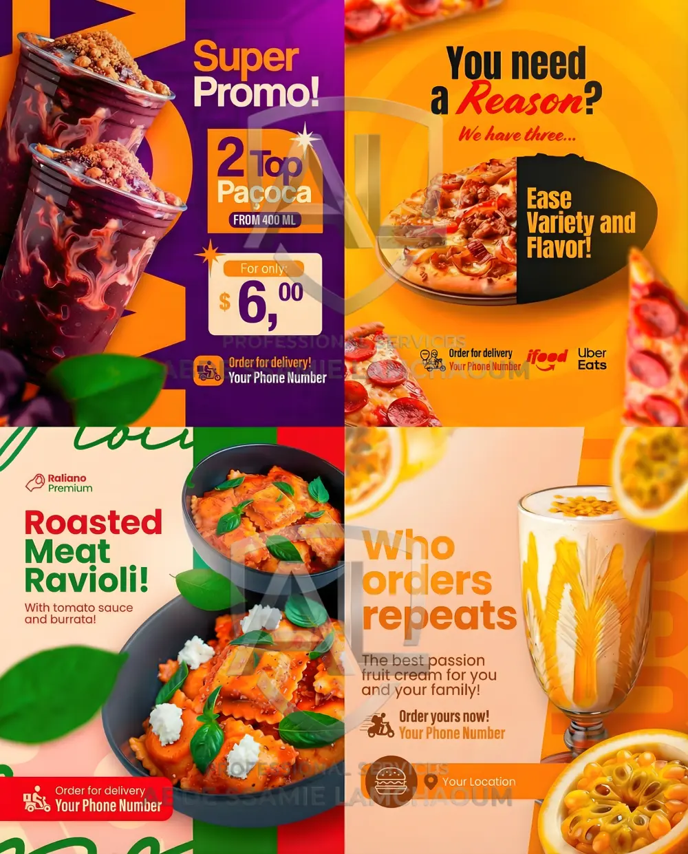 تصميم بوستات سوشيال ميديا وفلاير إعلاني احترافي وجذاب