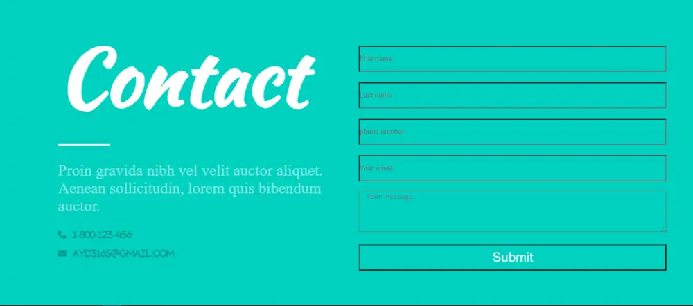 تصميم صفحة ويب احترافية Responsive باستخدام HTML و CSS