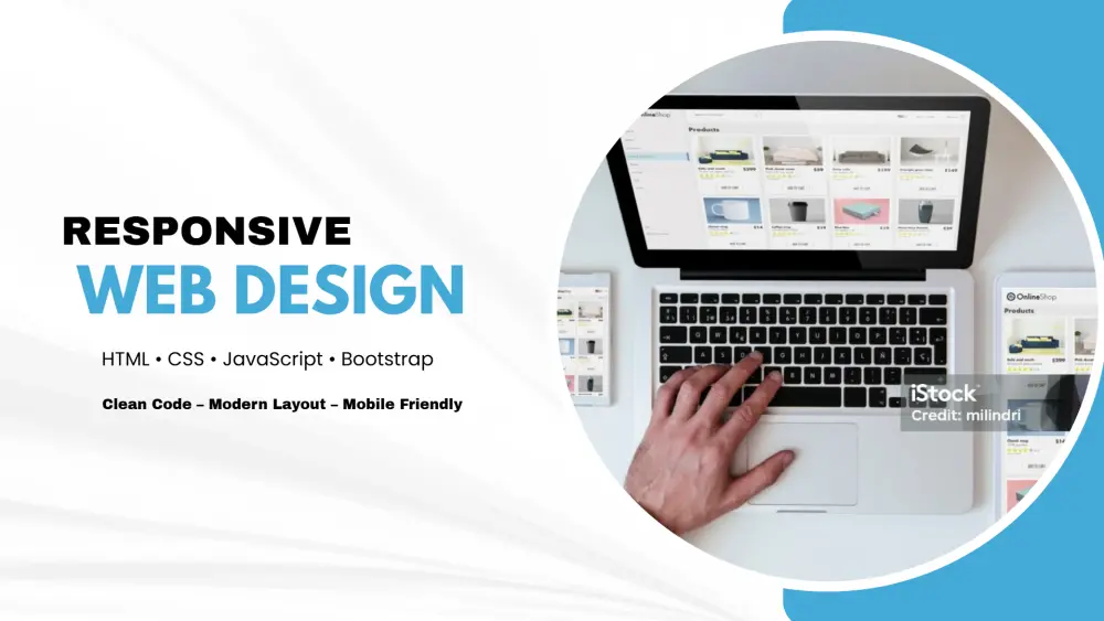 سأقوم بتصميم صفحة ويب تفاعلية باستخدام HTML, CSS, JavaScript و Bootstrap
