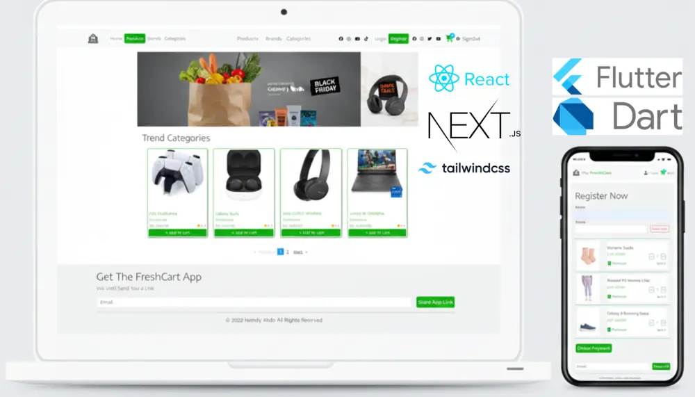 إنشاء صفحة ويب احترافية متكون من 4 صفحات باستخدام React أو Next.js