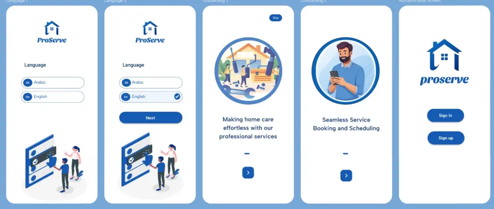 تصميم واجهات تطبيقات موبايل ومواقع ويب احترافية ومتوافقة مع تجربة المستخدم
