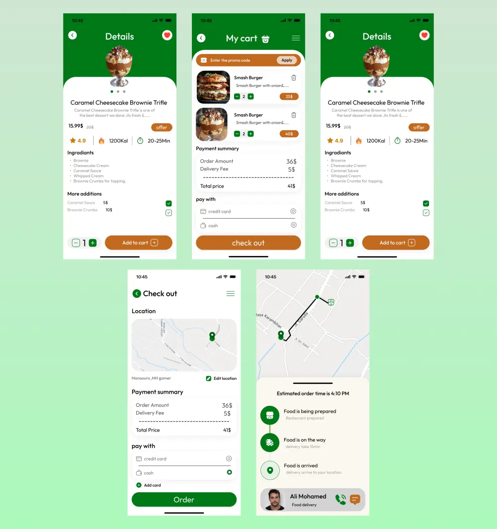 تصميم واجهات تطبيق موبايل عصريه