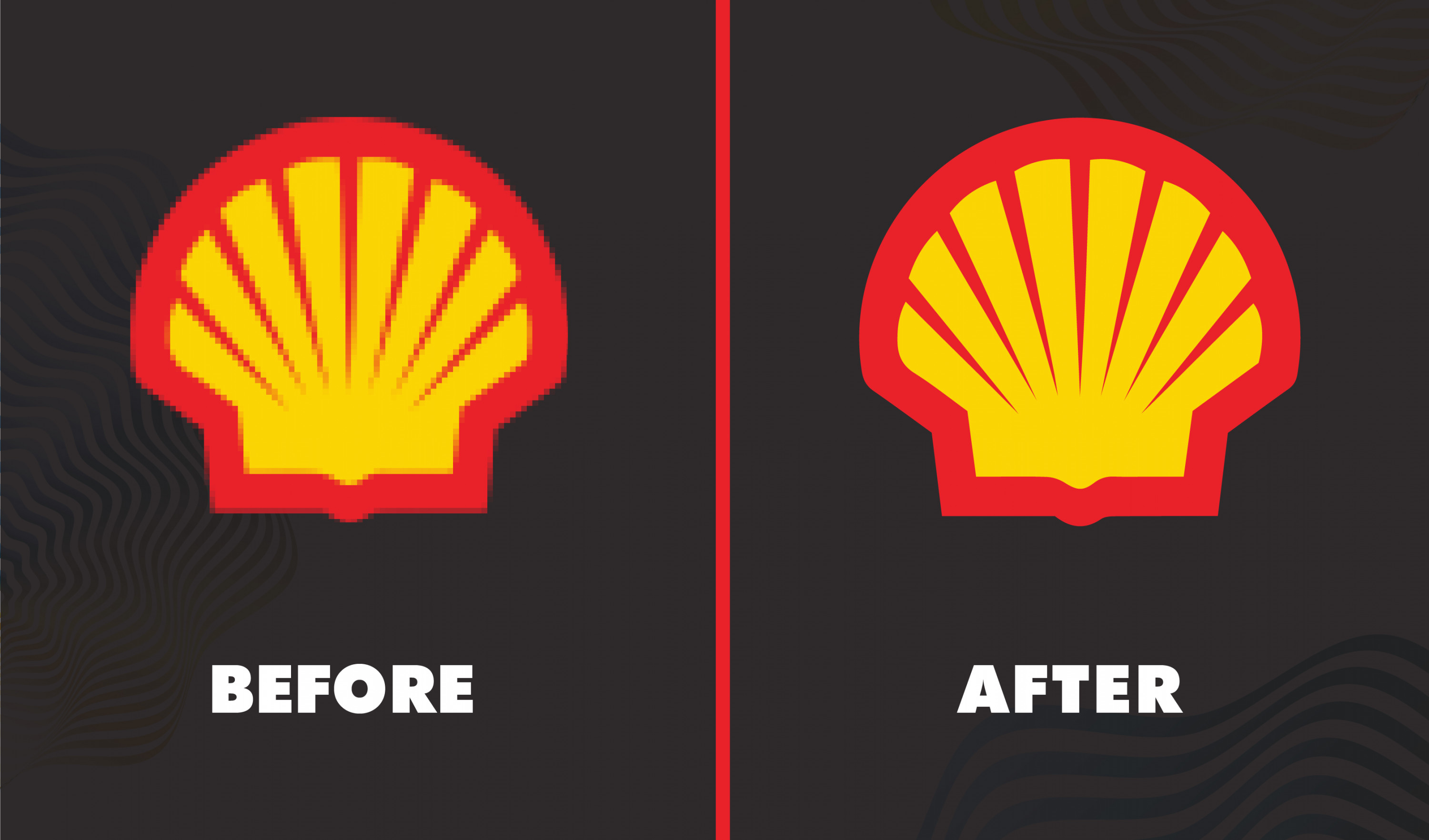 إعادة رسم الشعارات سيئة الجودة وزيادة وضوحها ودقتها