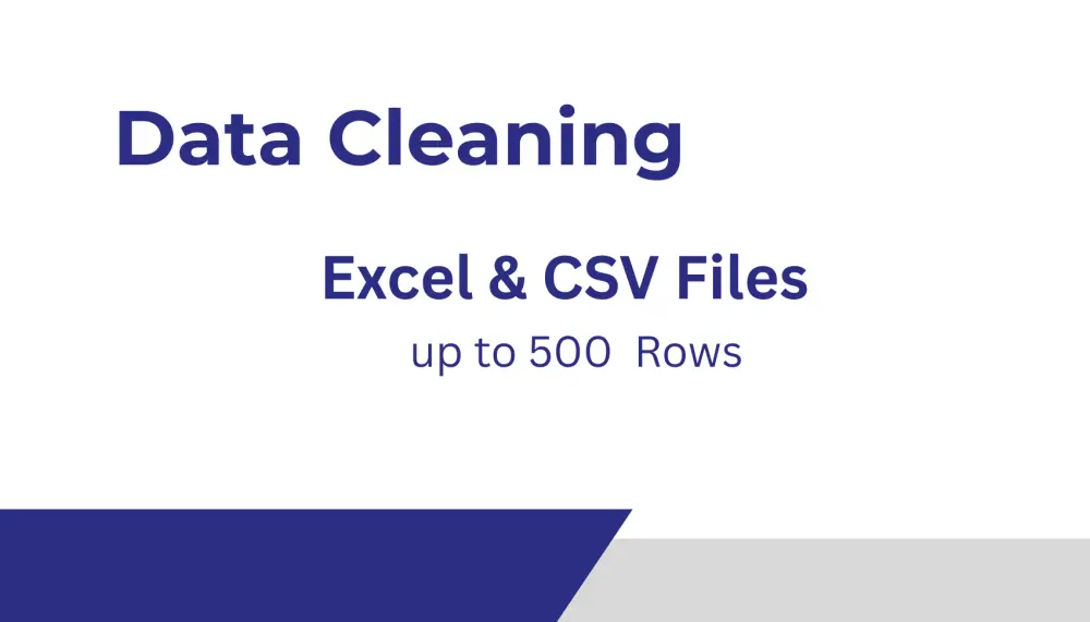 تنظيف وتنسيق ملف Excel أوCSV حتى 500 صف ليكون جاهزًا للتحليل