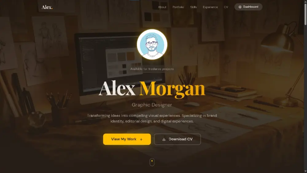 تصميم وبناء موقع Portfolio احترافي