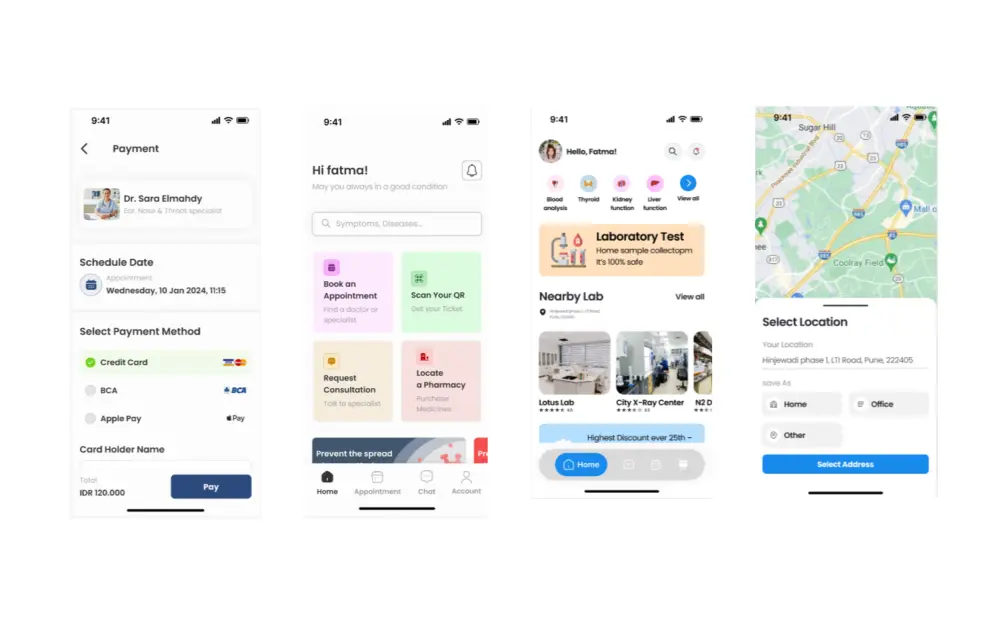 تصميم واجهة مستخدم مع Prototype وتسليم سريع ومنظم على Figma