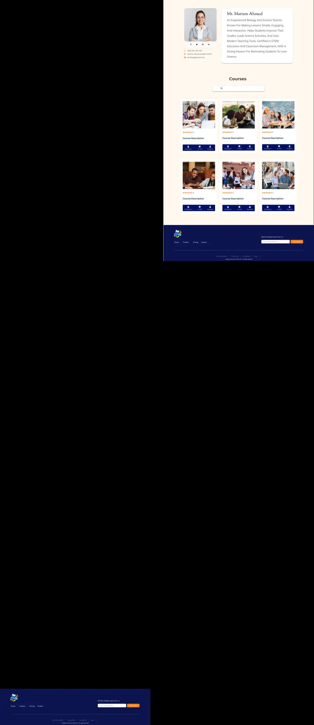 تصميم واجهة مستخدم بسيطة لشاشة واحدة باستخدام Figma