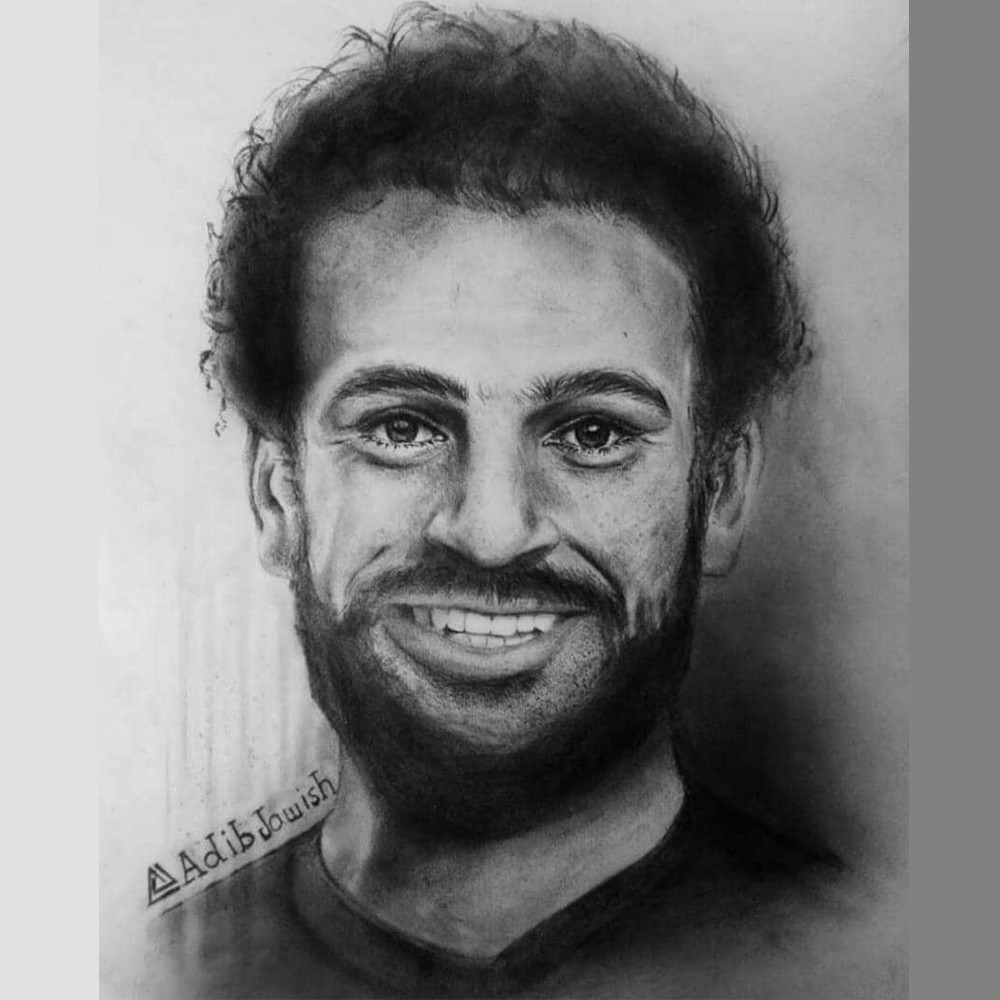 رسم لوحة شخصية "بورتريه" بتقنية الرصاص