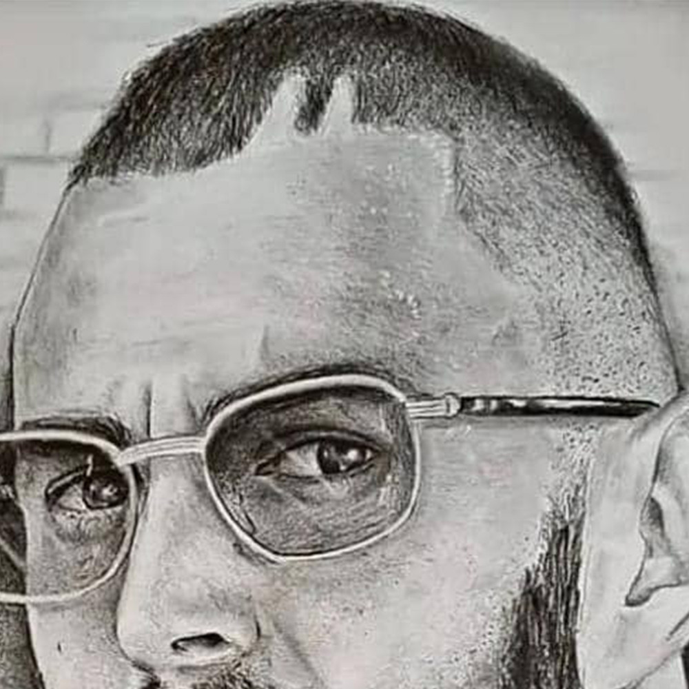 رسم لوحة شخصية "بورتريه" بتقنية الرصاص