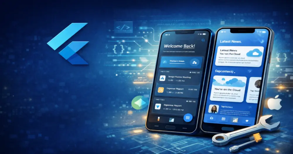 تطوير تطبيق Flutter يعمل على Android وiOS