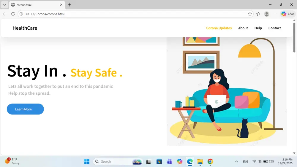 إنشاء صفحة هبوط Landing Page