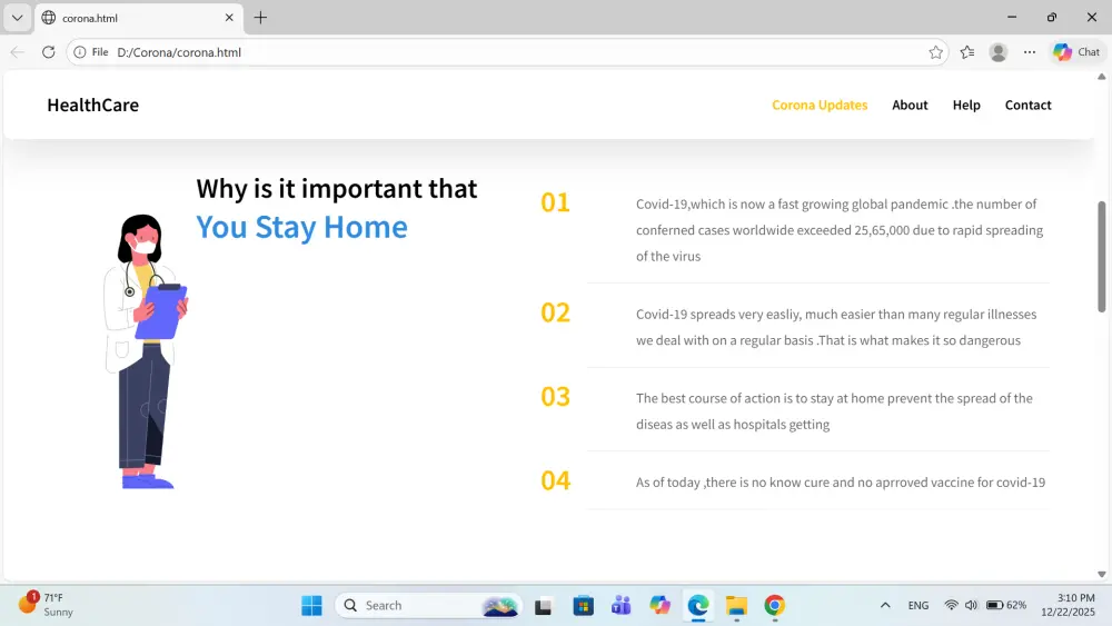 إنشاء صفحة هبوط Landing Page