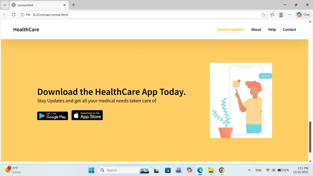 إنشاء صفحة هبوط Landing Page
