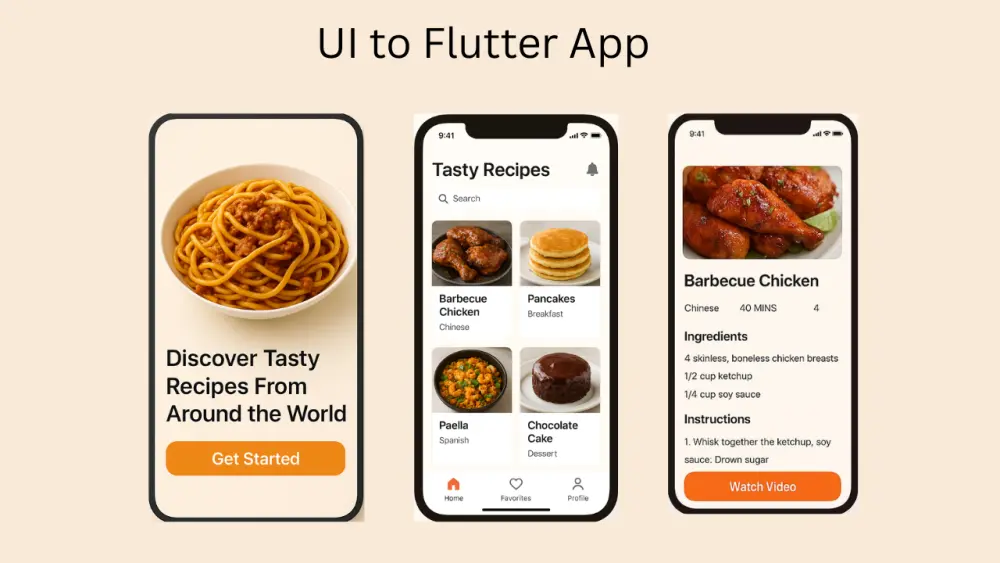 تحويل تصميم UI أو Figma إلى تطبيق Flutter احترافي