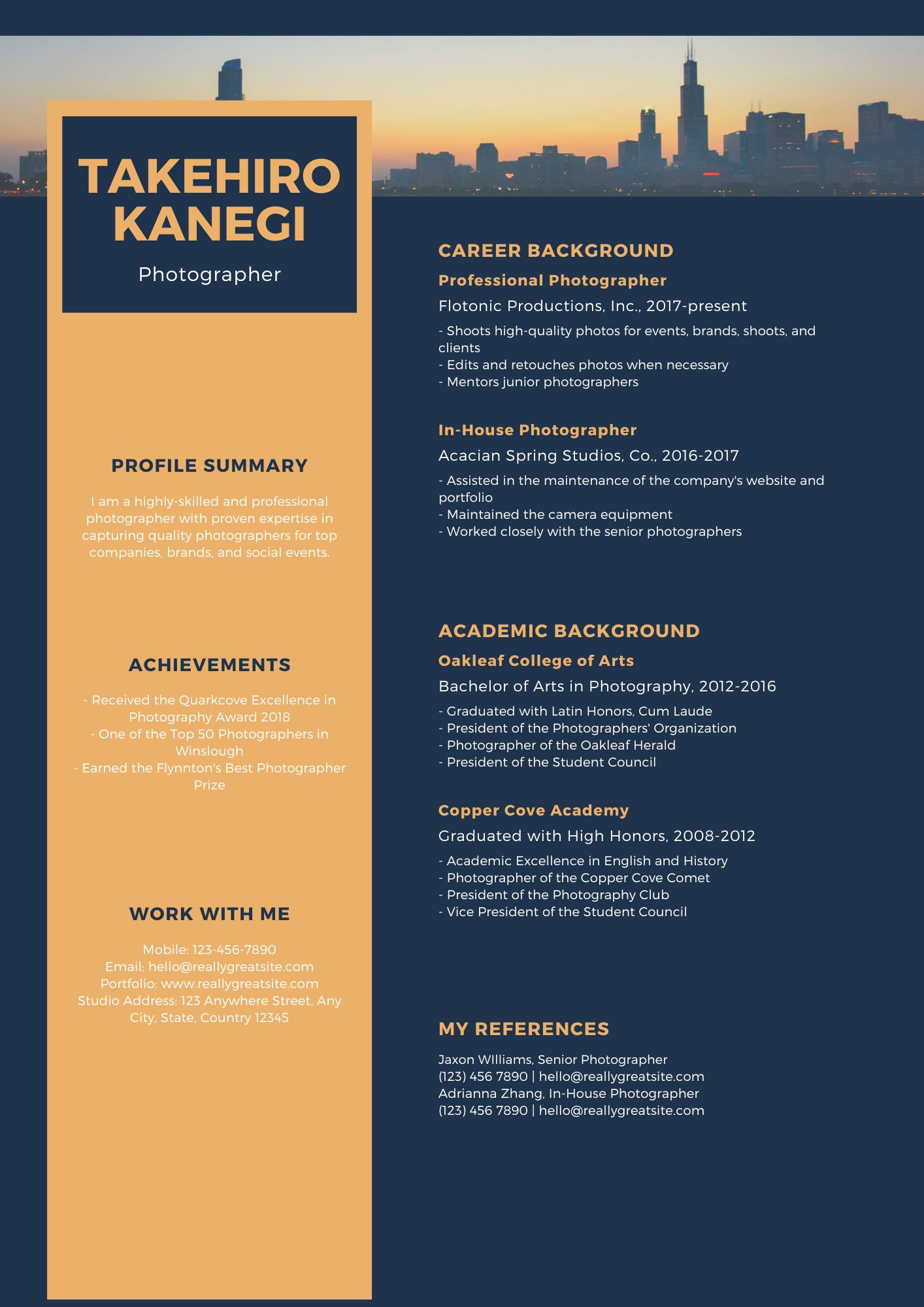 سيرة ذاتية بأستخدام professional canva templates