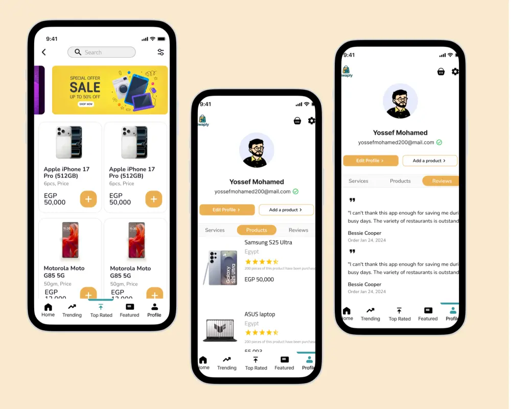تصميم UI/UX احترافي لتطبيقات ومواقع