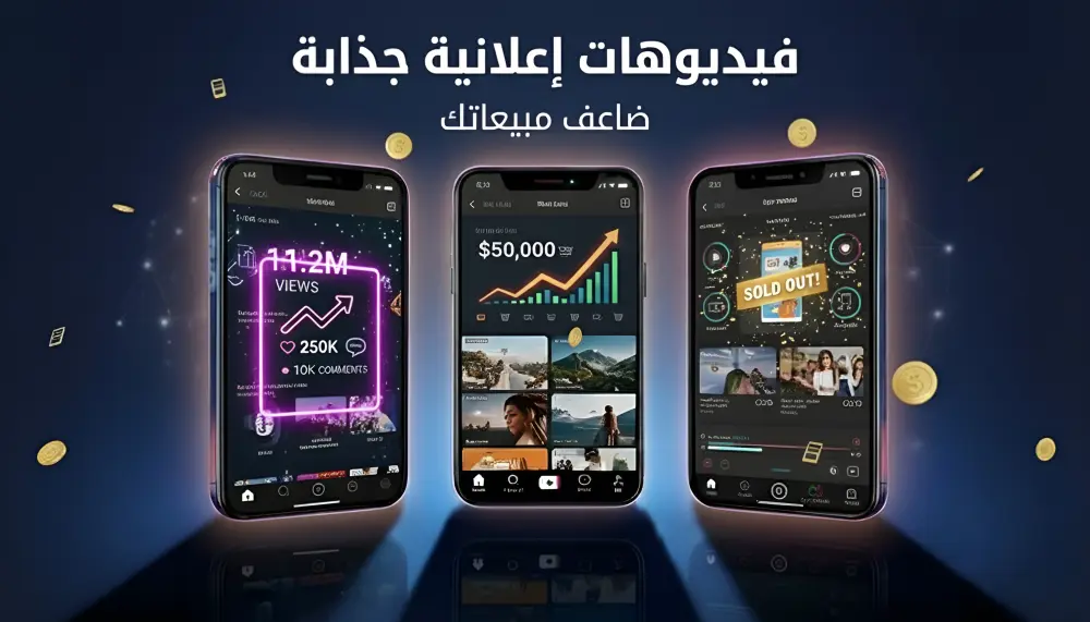 تصميم فيديوهات إعلانية احترافية تزيد التفاعل والمبيعات