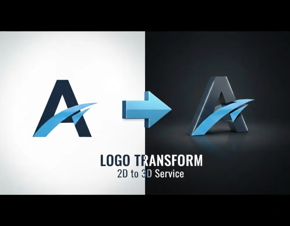 تحويل شعارك الى 3D وتحريكه