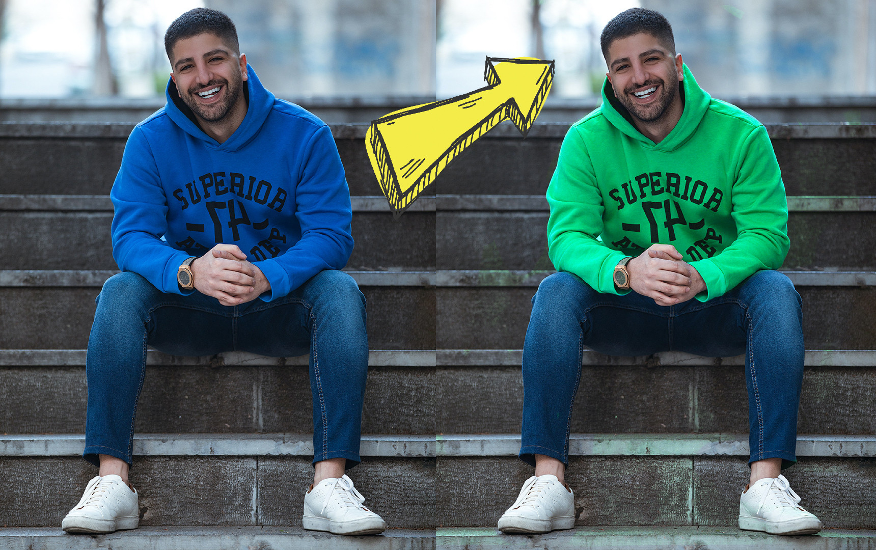 تغيير الوان صورة واحدة باحترافية.