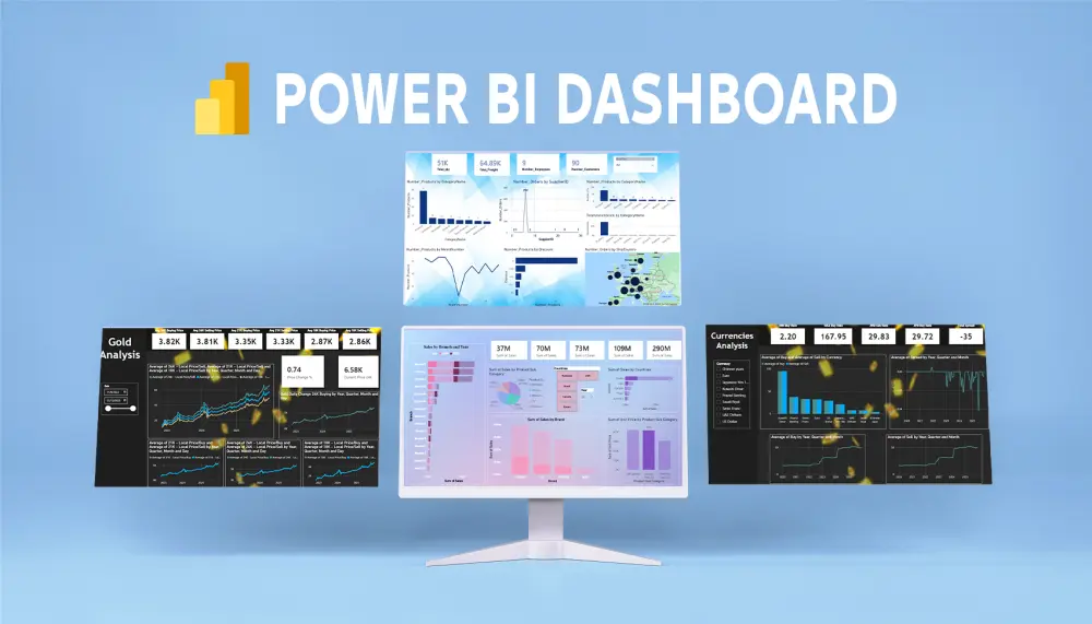 صميم لوحة بيانات تفاعلية - Power Bi Dashboard