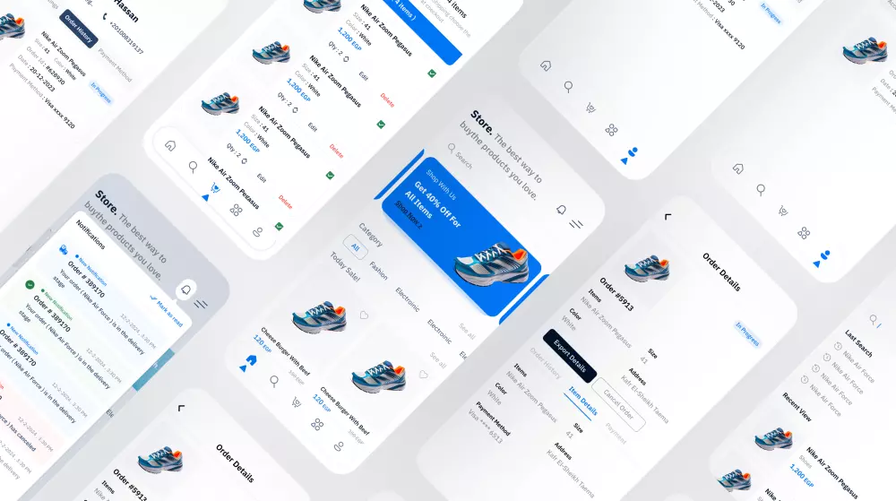 خدمة تصميم واجهات وتجربة المستخدم للويب والموبايل - UX/UI Design