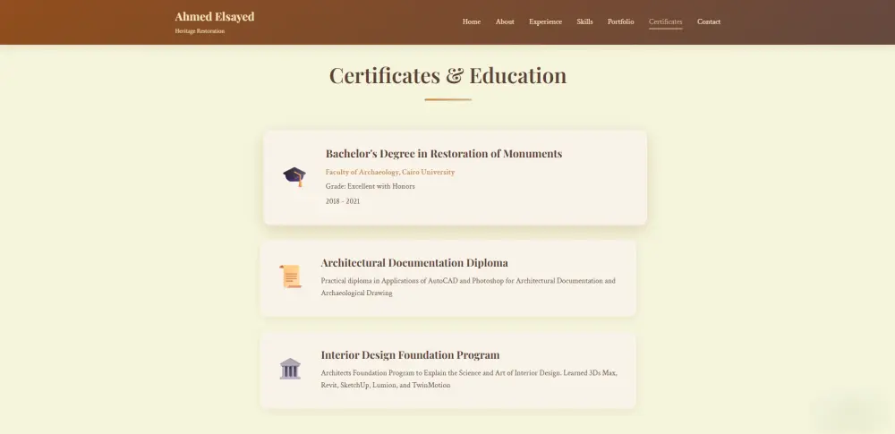 تصميم وتطوير موقع شخصي (Portfolio) احترافي ومتجاوب لعرض أعمالك بتميز