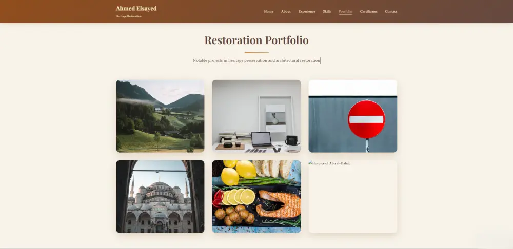 تصميم وتطوير موقع شخصي (Portfolio) احترافي ومتجاوب لعرض أعمالك بتميز