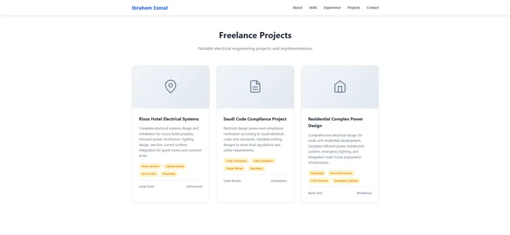 تصميم وتطوير موقع شخصي (Portfolio) احترافي ومتجاوب لعرض أعمالك بتميز