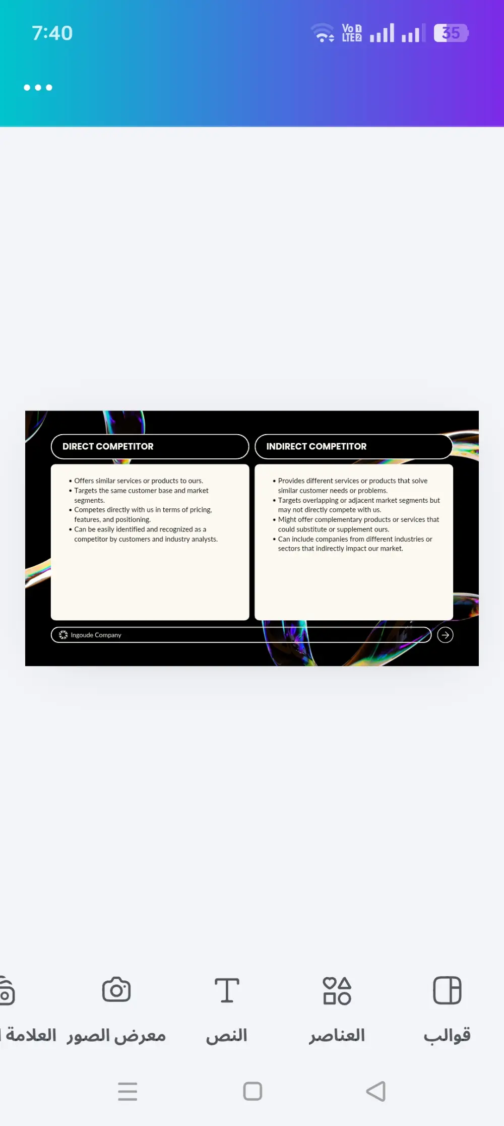 عرض تقديمى مبتكر