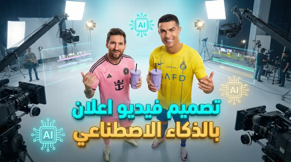 إنشاء فيديو إعلان إحترافي بالذكاء الاصطناعي مع التعليق الصوتي