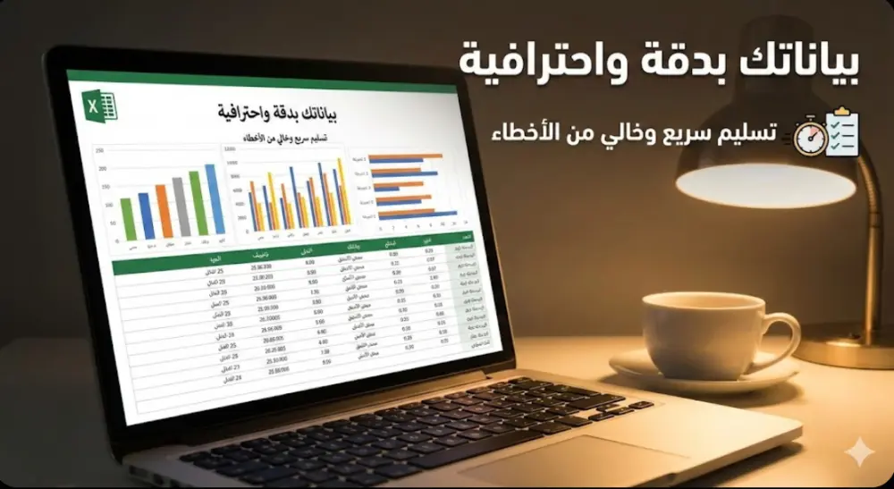 إدخال وتفريغ بيانات بدقة واحترافية على Excel و Word