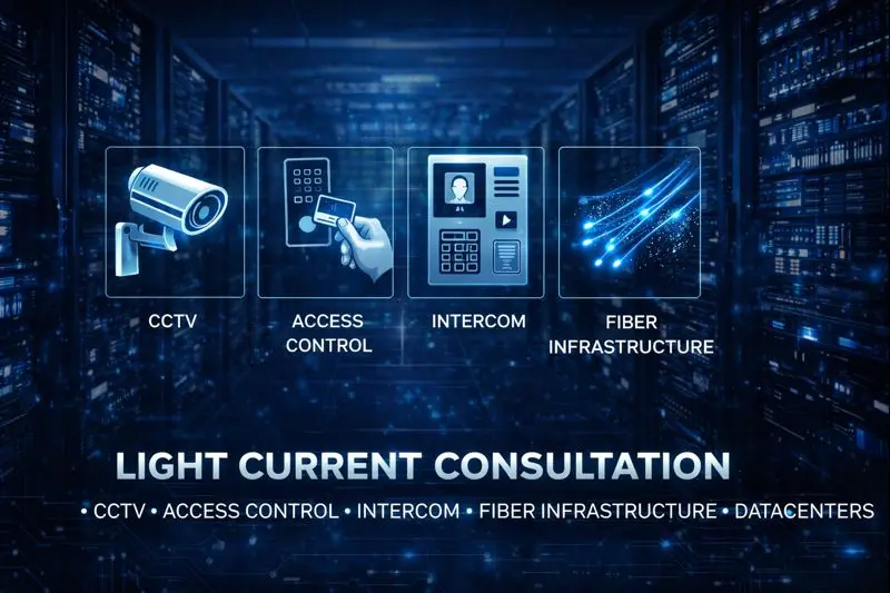 سأقوم باستشارات فنية لأنظمة التيار الخفيف و الSmart Cities