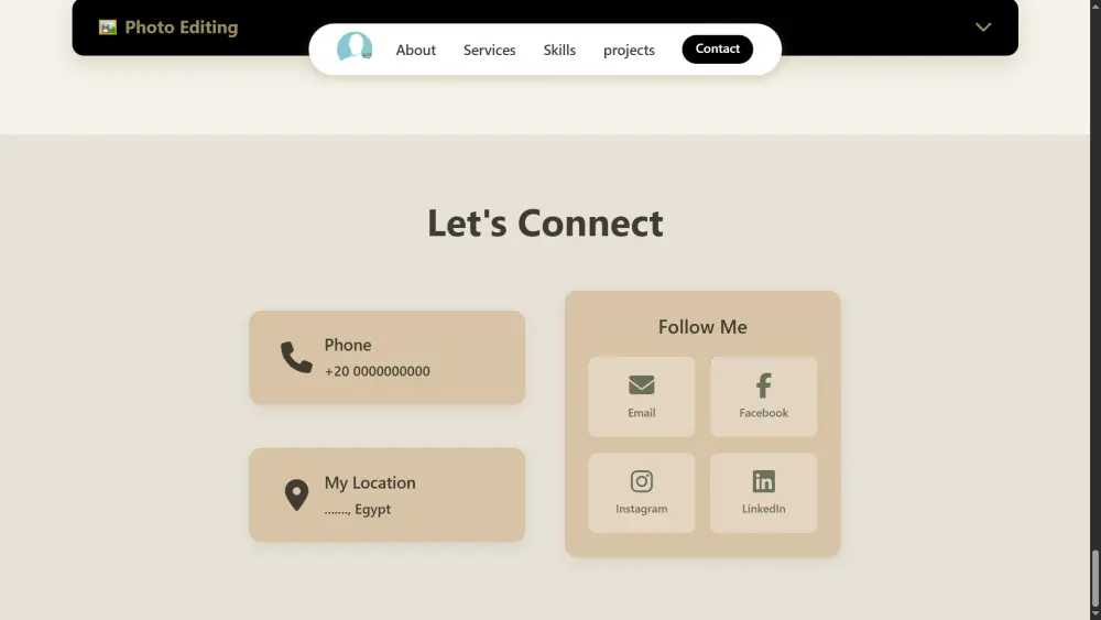 تصميم موقع شخصي (Portfolio) احترافي يعرض مهاراتك ومشاريعك