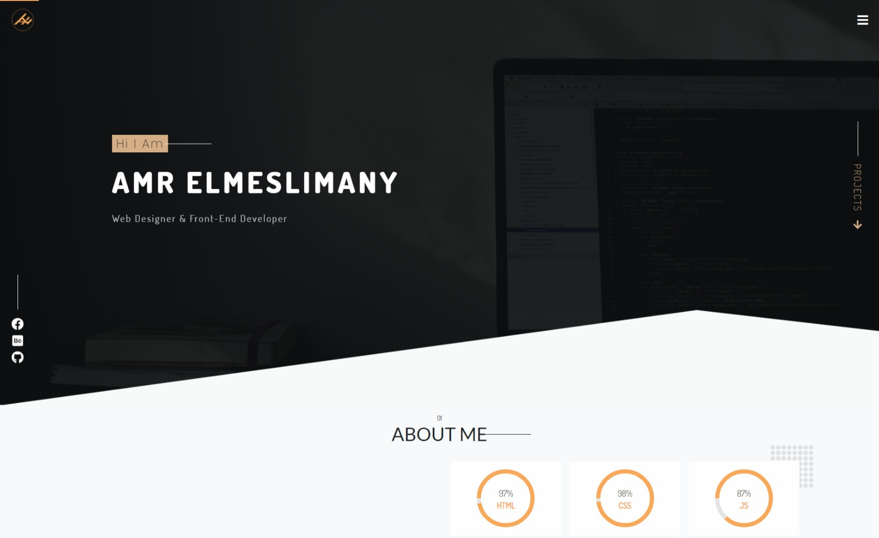 صمم موقعك الأن بالشكل الذى تريده ومتجاوب ويحتوى على الانيميشن (HTML CSS JS).
