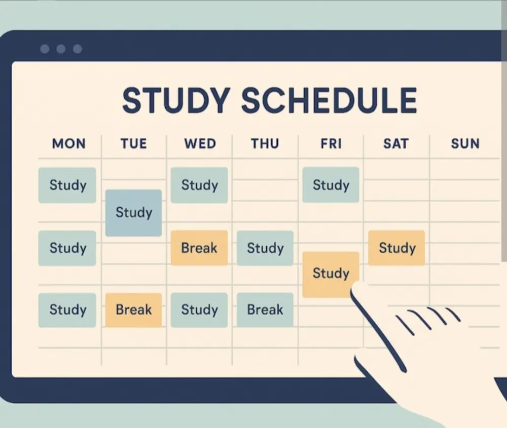 سوف اصمم لك جدول دراسة أسبوعي يساعدك على تنظيم وقتك وإنجاز دروسك بشكل مبسط وكما تحب ان يكون