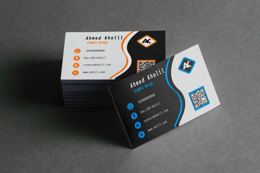 تصميم كروت شخصيه احترافي يعكس هوية نشاطك التجاري،