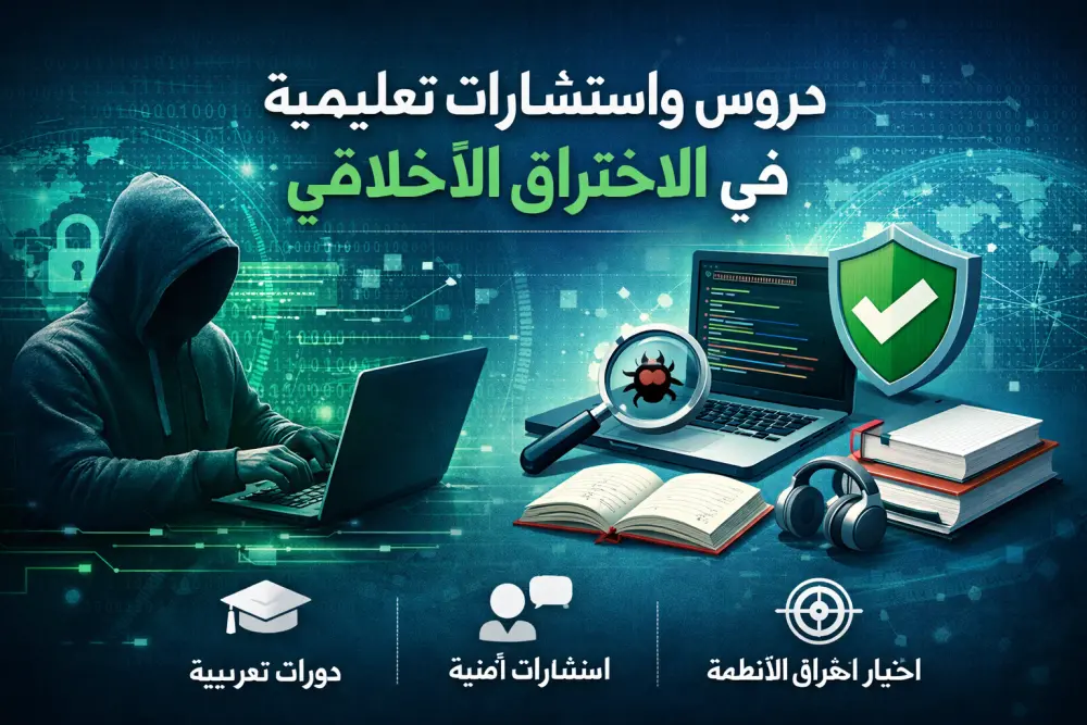 دروس واستشارات تعليمية في الاختراق الأخلاقي