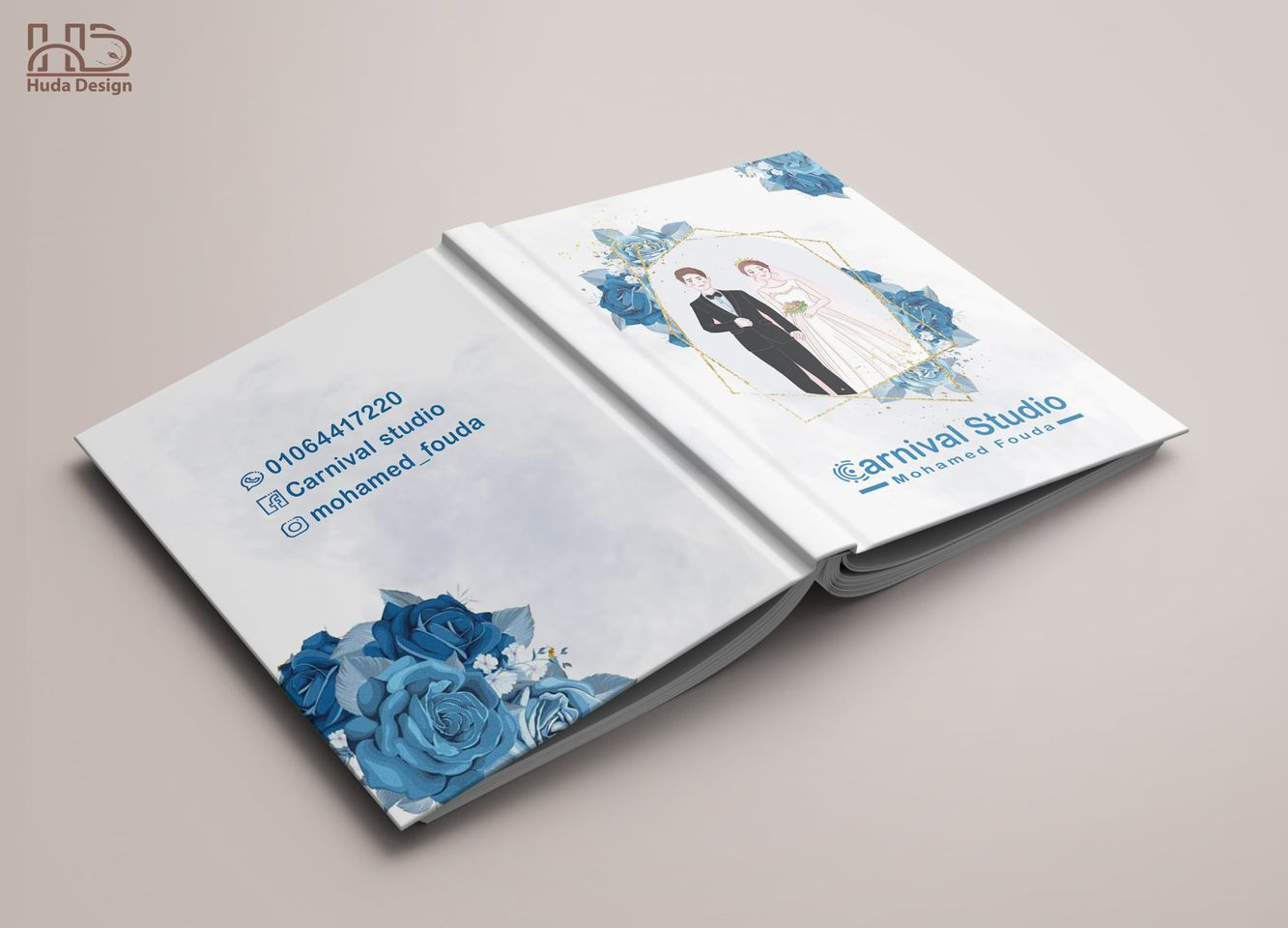تصميم غلاف البوم زفاف wedding album cover design