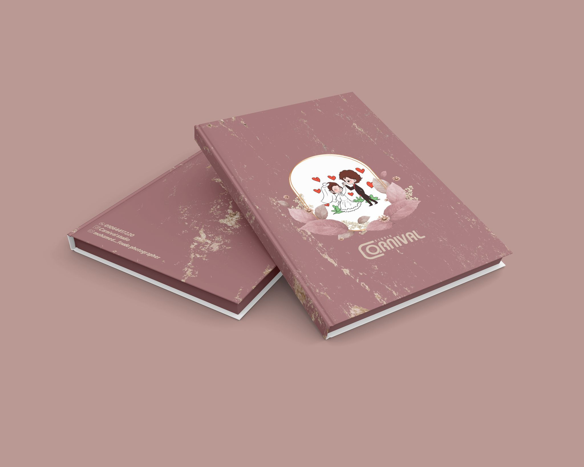 تصميم غلاف البوم زفاف wedding album cover design