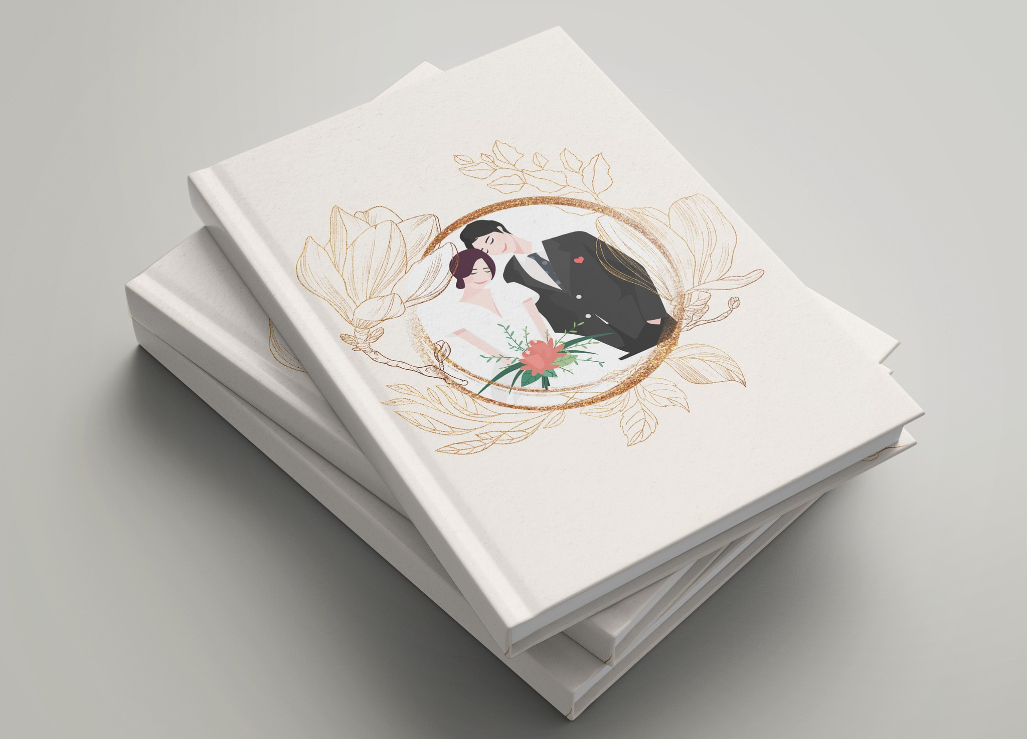 تصميم غلاف البوم زفاف wedding album cover design