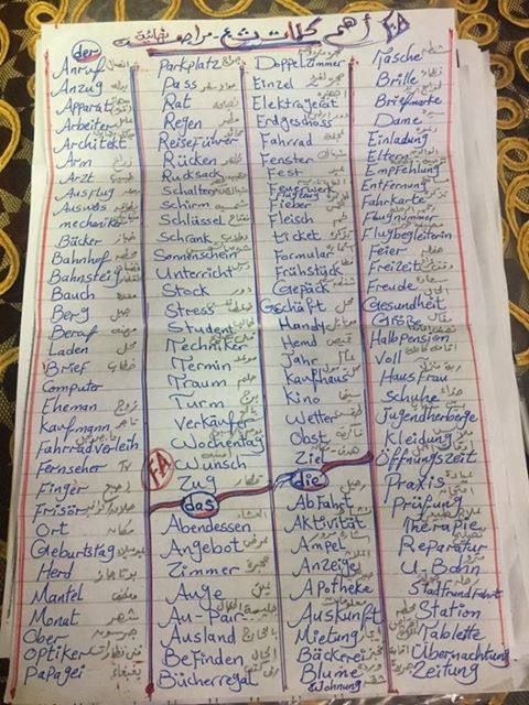 ترجمه لغات اجنبيه شائعه