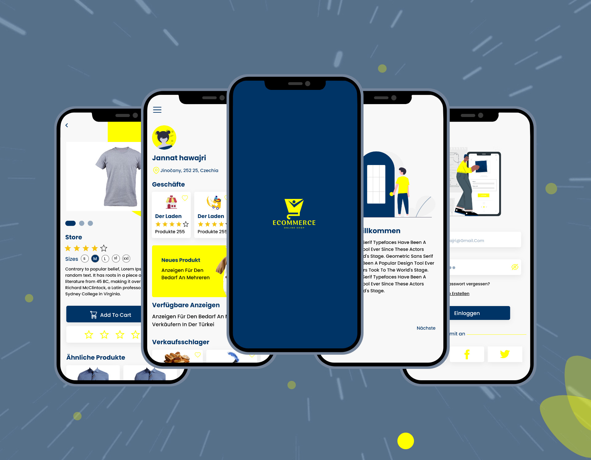 تصميم واجهات وتجربة المستخدم  UXUI Design ل تطبيق اندرويد أو IOS