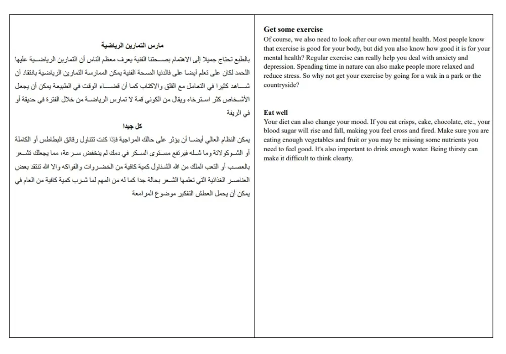 ترجمة من الإنجليزية إلى العربية و العكس بدقة و إحتراف
