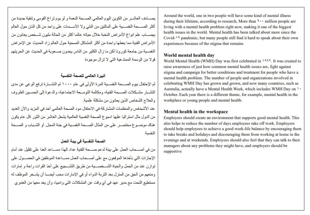 ترجمة من الإنجليزية إلى العربية و العكس بدقة و إحتراف