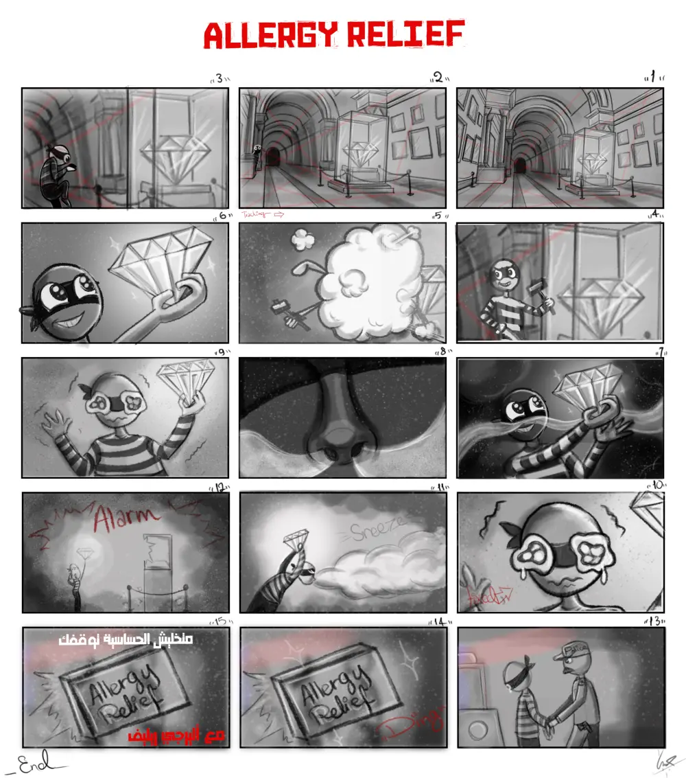 تصميم ستوري بورد Storyboard
