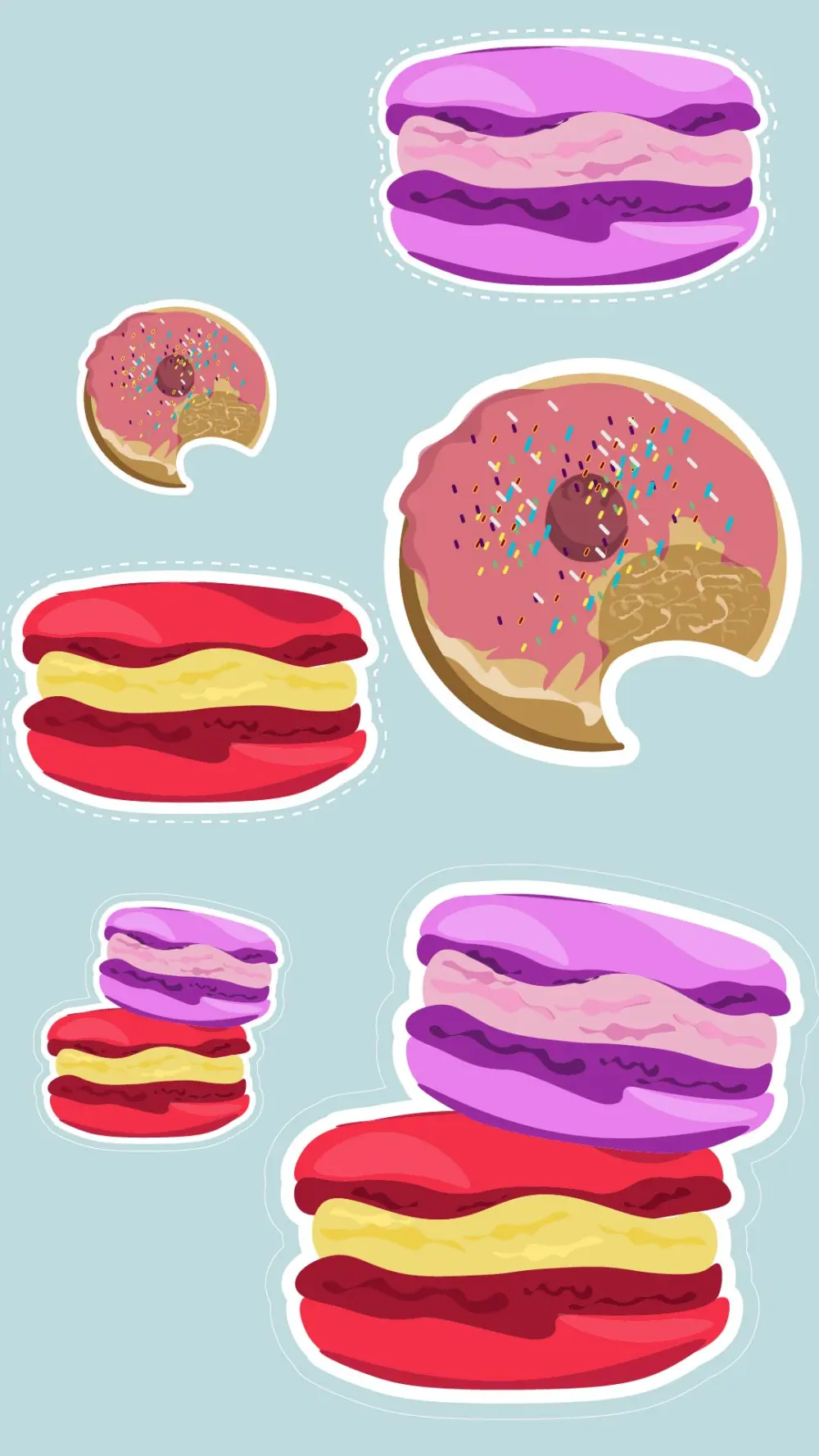 تحويل 5 رسومات إلى كرتون بسيط مناسب للستيكرز وعناصر الألعاب