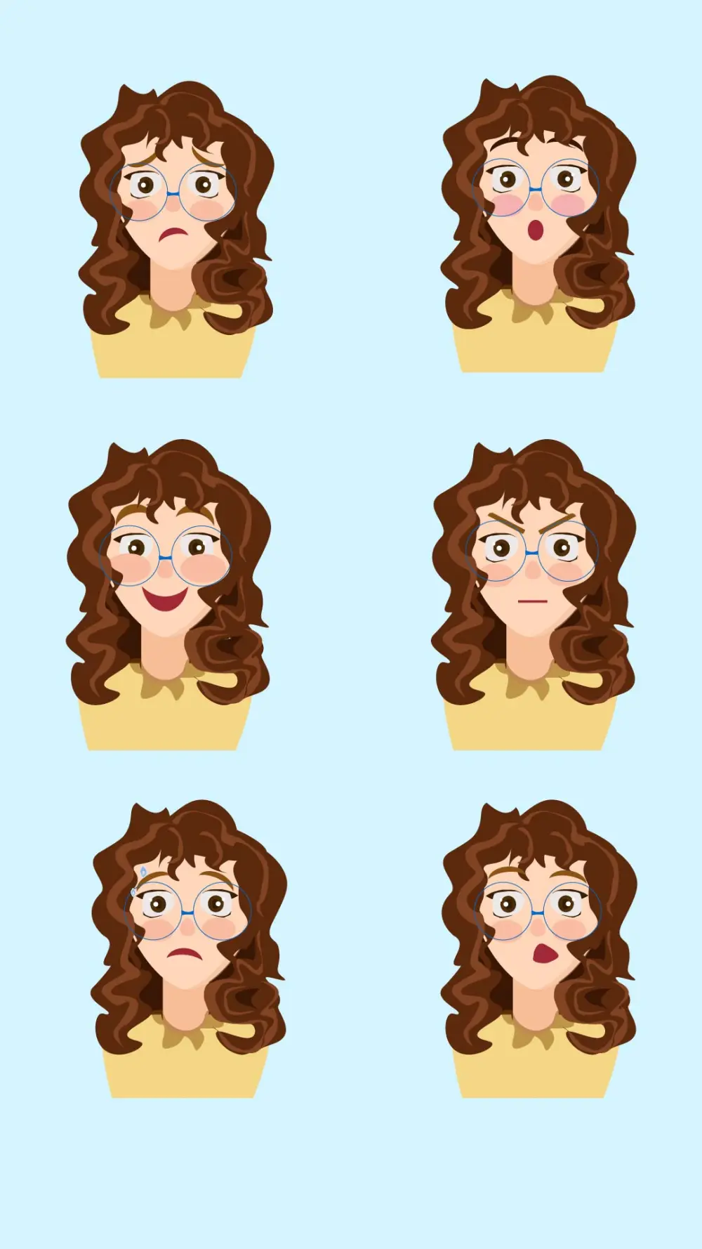 رسم وتصميم شخصيه واحده كرتونية 2D بأسلوب إبداعي ومميز