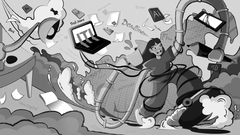 تصميم بأسلوب البوب ارت Pop-art Vector Illustration