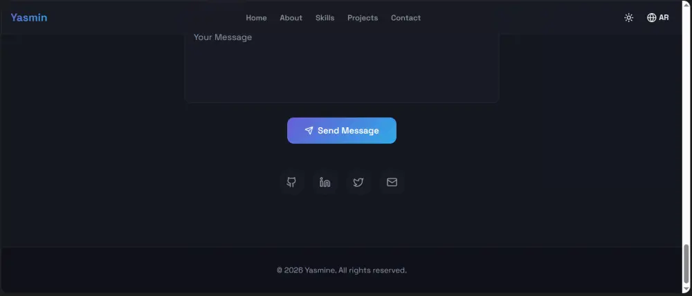 تصميم وتطوير موقع Portfolio احترافي باستخدام React.js متجاوب وسريع